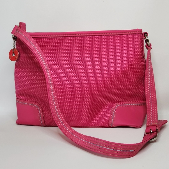 The Sak Pink Knit Weave Shoulder Bag - Picture 1 of 16